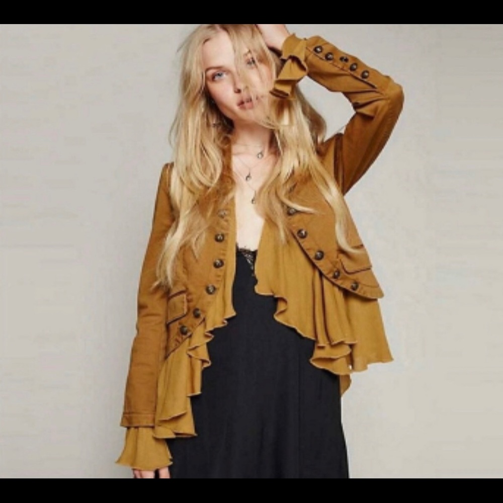 ISO Free People Romantic Ruffle Jacket